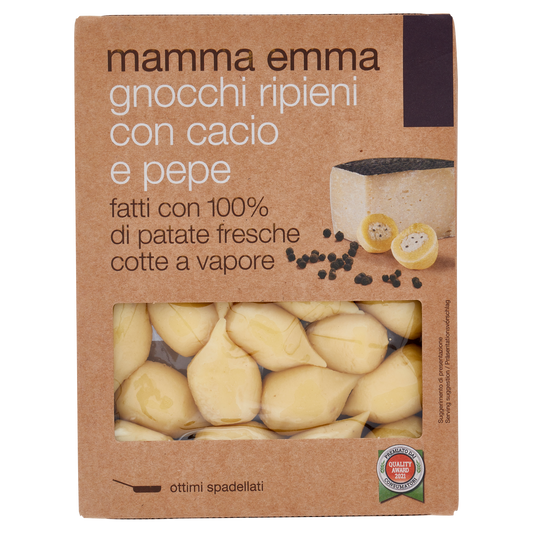 MAMMA EMMA GNOCCHI RIPIENI CACIO E PEPE 350g (6 in a box)