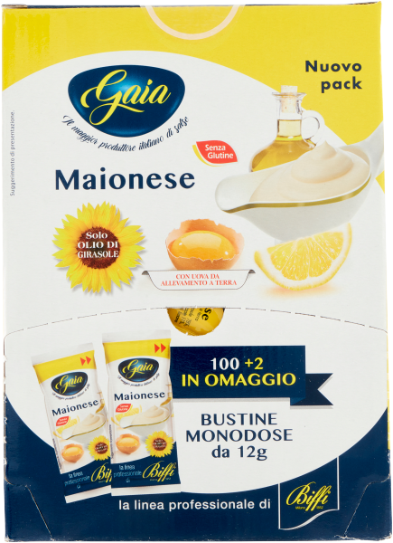 GAIA MAIONESE BUSTINE X102 12g (single item) available from our italian retail store