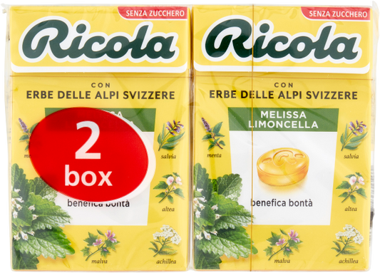 RICOLA CARAMELLE MELONE/LIMONE 70g (12 in a box)available from our italian retail store