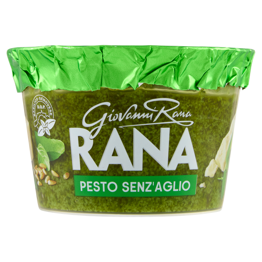 RANA PESTO FRESCO SENZA AGLIO 140g (6 in a box)available from our italian retail store