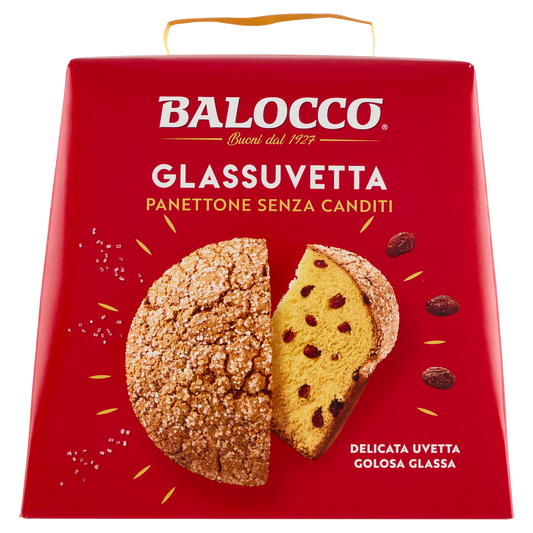 BALOCCO PANETTONE GLASSUVETTA SENZA CANDITI 750g (12 in a box)