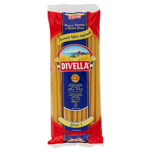 DIVELLA FORMATI SPECIALI ZITONI 500g (20 in a box)available from our italian retail store