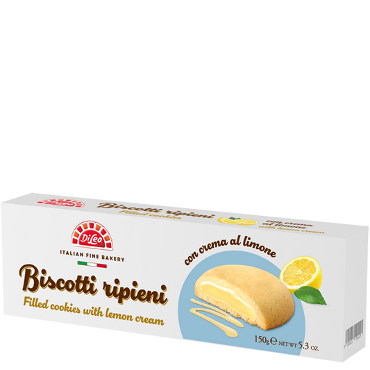 DI LEO BISCOTTI RIPIENI AL LIMONE 150g (14 in a box)