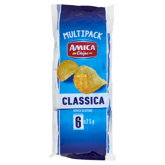 AMICA CHIPS PATATINE CLASSICHE 150g  (12 in a box)