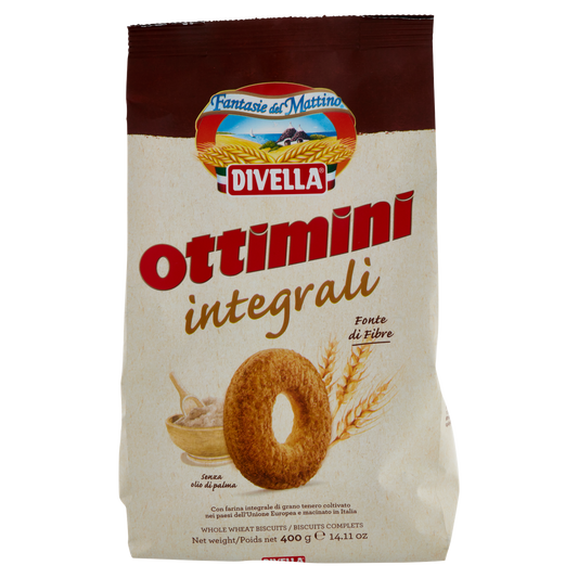 DIVELLA OTTIMINI INTEGRALI 400g (12 in a box)available from our italian retail store