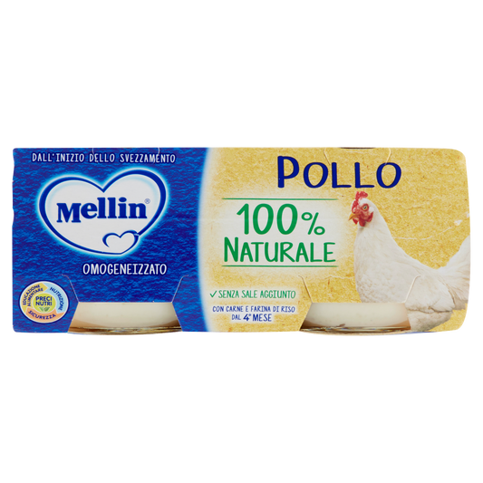 MELLIN OMOGENEIZZATO POLLO 80gx2 160g (12 in a box)