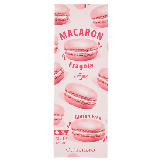 CUORENERO MACARON FRAGOLA 42g (15 in a box)