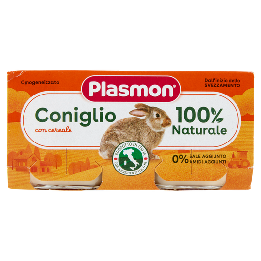 PLASMON OMOGENEIZZATO CONIGLIO 80g X2 160g (12 in a box)