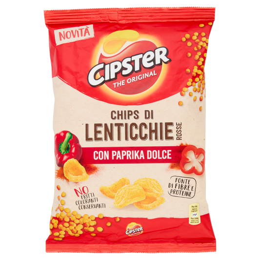 SAIWA CIPSTER LENTICCHIE PAPRIKA DOLCE 80g (16 in a box)available from our italian retail store