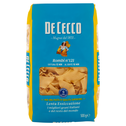 DE CECCO PASTA DI SEMOLA ROMBI N°121 500g (24 in a box)