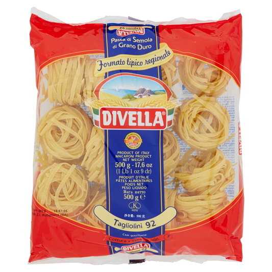 DIVELLA TAGLIOLINI 500g (12 in a box)available from our italian retail store