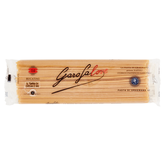 GAROFALO PASTA DI SEMOLA BUCATINI 500g (24 in a box)available from our italian retail store