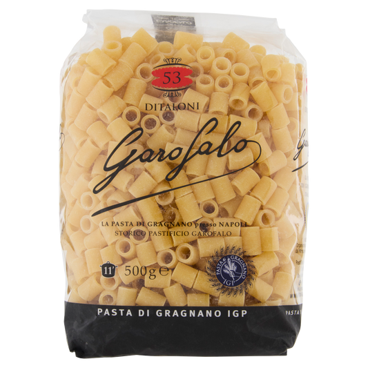 GAROFALO PASTA DI SEMOLA DITALONI 500g (16 in a box)available from our italian retail store