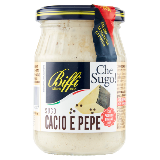 BIFFI SUGO CACIO E PEPE 190g (6 in a box)available from our italian retail store