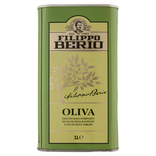 BERIO OLIO OLIVA LATTINA (TIN) 1lt (8 in a box)available from our italian retail store