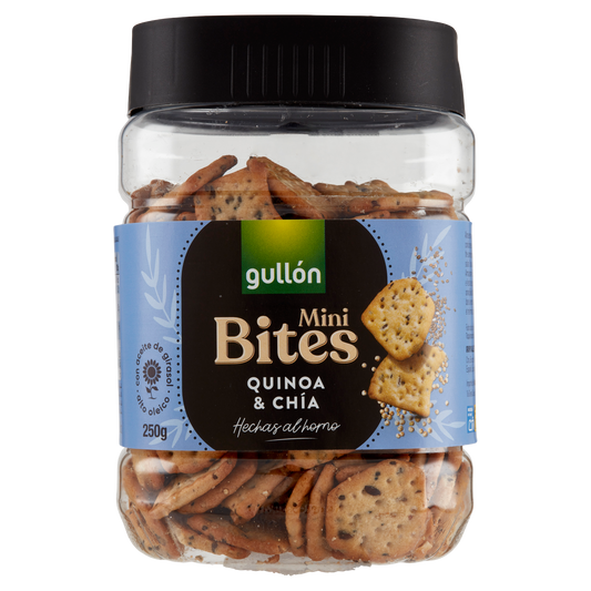 GULLON MINI BITES QUINOA & CHÌA 250g (12 in a box)available from our italian retail store