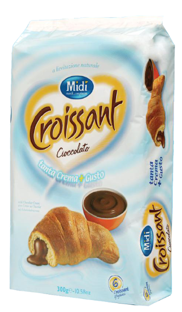 MIDI' CROISSANT CIOCCOLATO X6 300g (12 in a box)