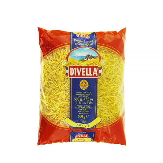 DIVELLA PASTA DI SEMOLA FILINI N.79 500g (24 in a box)available from our italian retail store