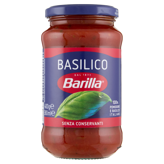 BARILLA SUGO BASILICO 400g (6 in a box)available from our italian retail store