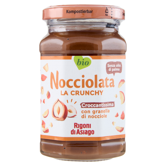RIGONI NOCCIOLATA CRUNCHY 250g (6 in a box)available from our italian retail store