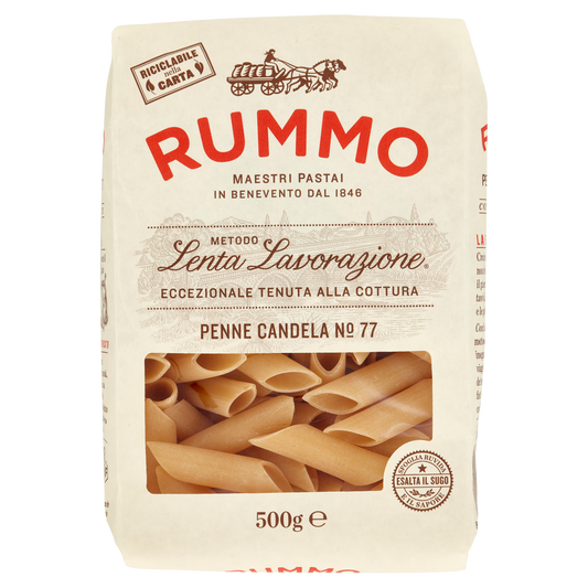 RUMMO PENNE CANDELA N.77 500g (16 in a box) available from our italian retail store