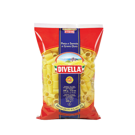 DIVELLA PASTA DI SEMOLA MEZZI OCCHI DI LUPO N.20 500g (24 in a box)available from our italian retail store