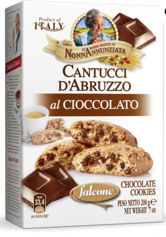 FALCONE CANTUCCI D'ABRUZZO AL CIOCCOLATO 180g (12 in a box)