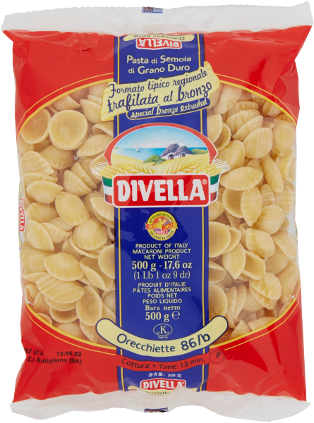 DIVELLA SPECIALITA' REGIONALI ORECCHIETTE DI BARI 500g (24 in a box)available from our italian retail store
