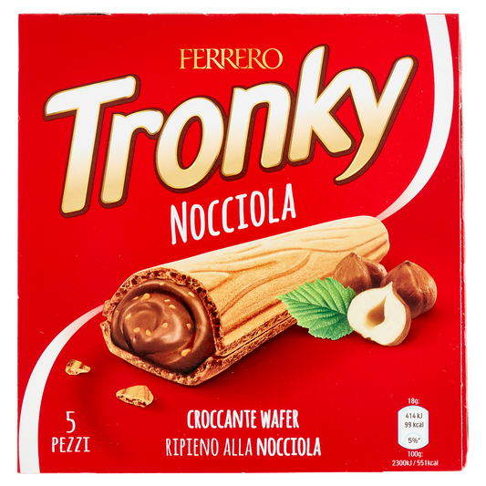 FERRERO TRONKY NOCCIOLA X5 90g ( 20 in a box) available from our italian retail store