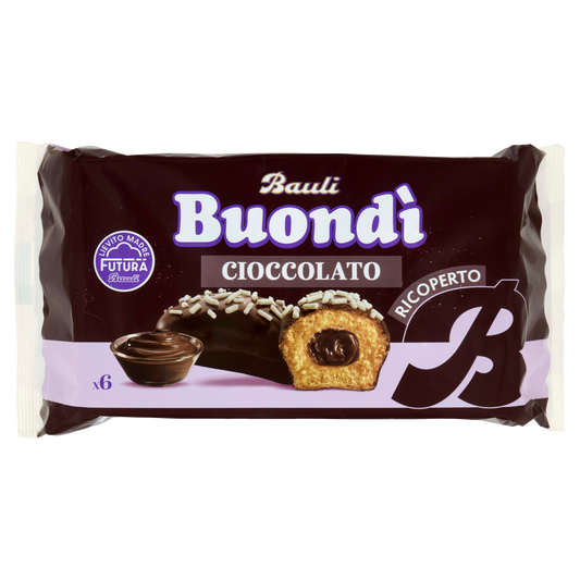 BUONDI' RICOPERTO CIOCCOLATO X6 276g (12 in abox)available from our italian retail store