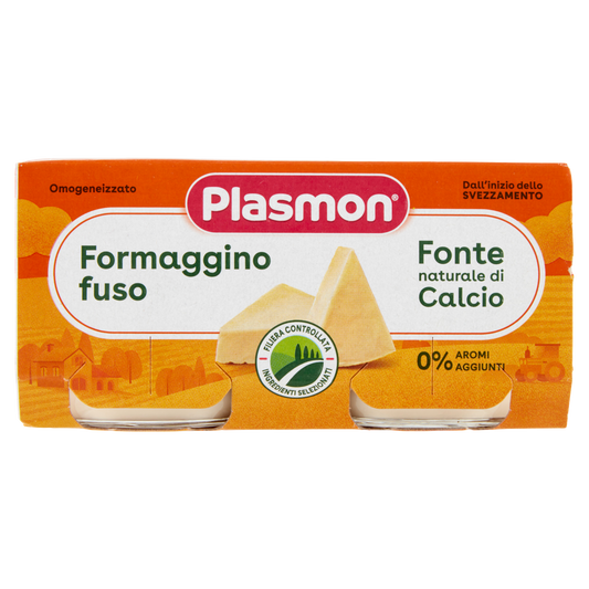 PLASMON OMOGENEIZZATO FORMAGGINO FUSO 80g X2 160g (12 in a box)