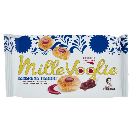 VICENZI MILLEFOGLIE BOCCONCINI AMARENA FABBRI 90g (10 in a box)