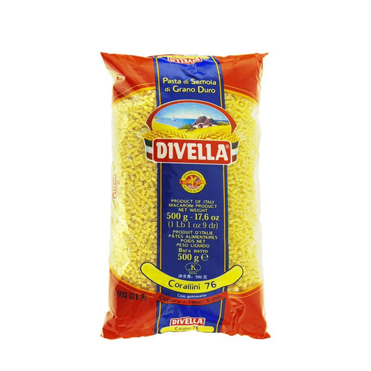 DIVELLA PASTINA CORALLINI N.76 500g (24 in a box)available from our italian retail store