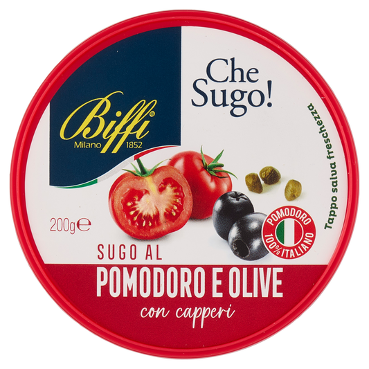 BIFFI SUGO POMODORO CAPPERI&OLIVE 200g (6 in a box)available from our italian retail store