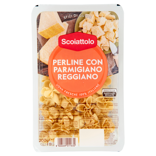 SCOIATTOLO PERLINE AL PARMIGIANO 200g (6 in a box)available from our italian retail store