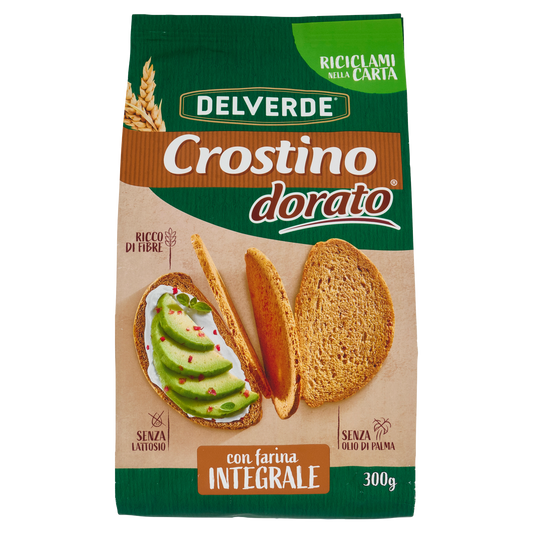 DELVERDE CROSTINI INTEGRALI 300g (12 in a box)available from our italian retail store