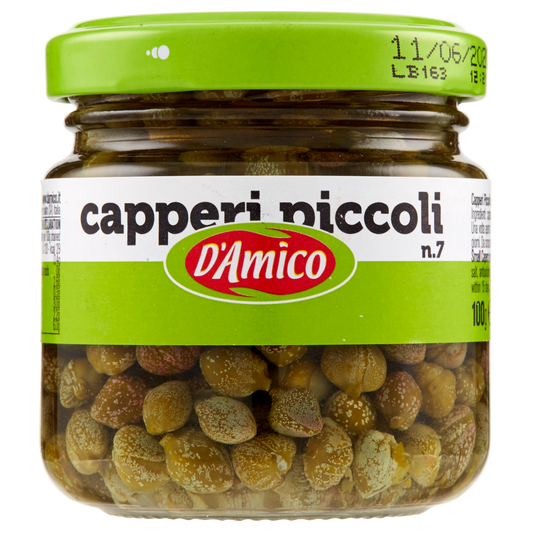 D'AMICO CAPPERI IN ACETO 100g (12 in a box) available from italian retail store