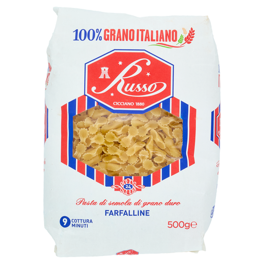 RUSSO PASTINA FARFALLINE 500g (20 in a box)