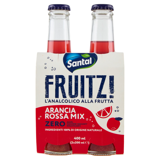 SANTAL FRUITZ ARANCIA ROSSA 200mlX2 400ml (6 in a box)