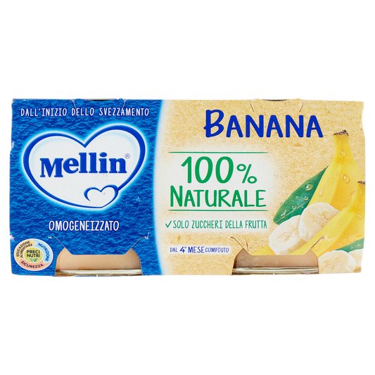 MELLIN OMOGENEIZZATO BANANA 100g X2 200g (12 in a box)