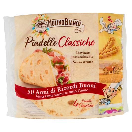 MULINO BIANCO PIADELLE CLASSICHE X4 300(12 in a box)