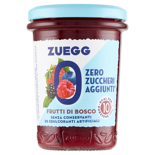 ZUEGG CONFETTURA FRUTTI BOSCO no added sugar 220g (8 in a box)