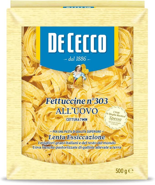 DE CECCO - FETTUCCINE EGG N.303 8x500G - BOX