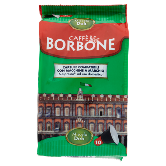 BORBONE CAPSULE DEK X10 50g (8 in abox)