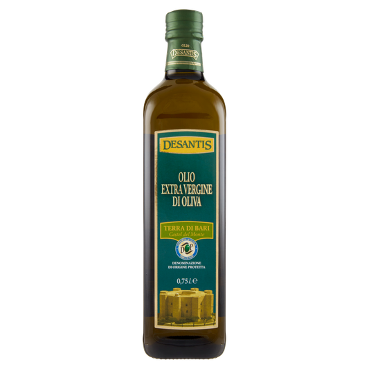 DESANTIS OLIO EXTRAVERGINE DI OLIVA DOP 750ml (6 in a box)available from our italian retail store