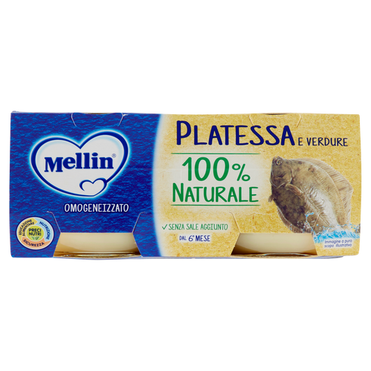 MELLIN OMOGENEIZZATO PLATESSA 80gx2 160g (12 in a box)