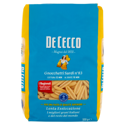 DE CECCO PASTA DI SEMOLA GNOCCHETTI SARDI 500g (24 in a box)