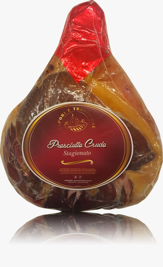 PROSCIUTTO CRUDO PIATTO EUROPA 7kg approx ( £13.11 per kg)