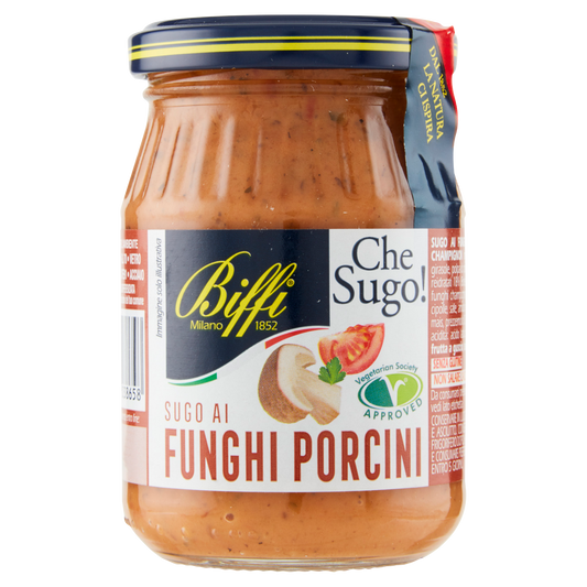 BIFFI SUGO AI FUNGHI PORCINI 190g (6 in a box)available from our italian retail store