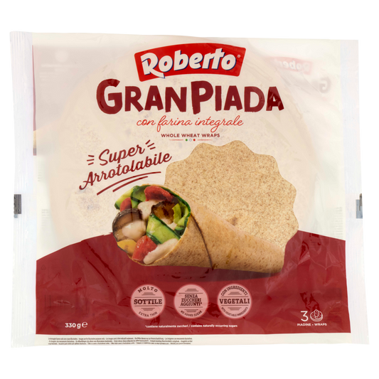 ROBERTO GRAN PIADA INTEGRALE 330g (10 in a box)